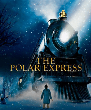 The Polar Express in winter garden e1637685182324