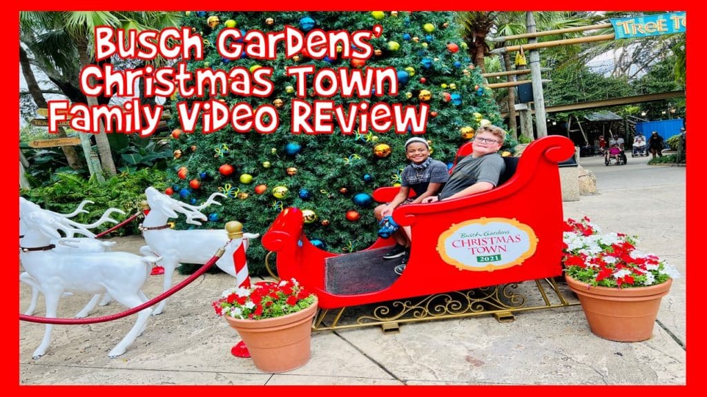 Busch Gardens Christmas Town Family Video Review
