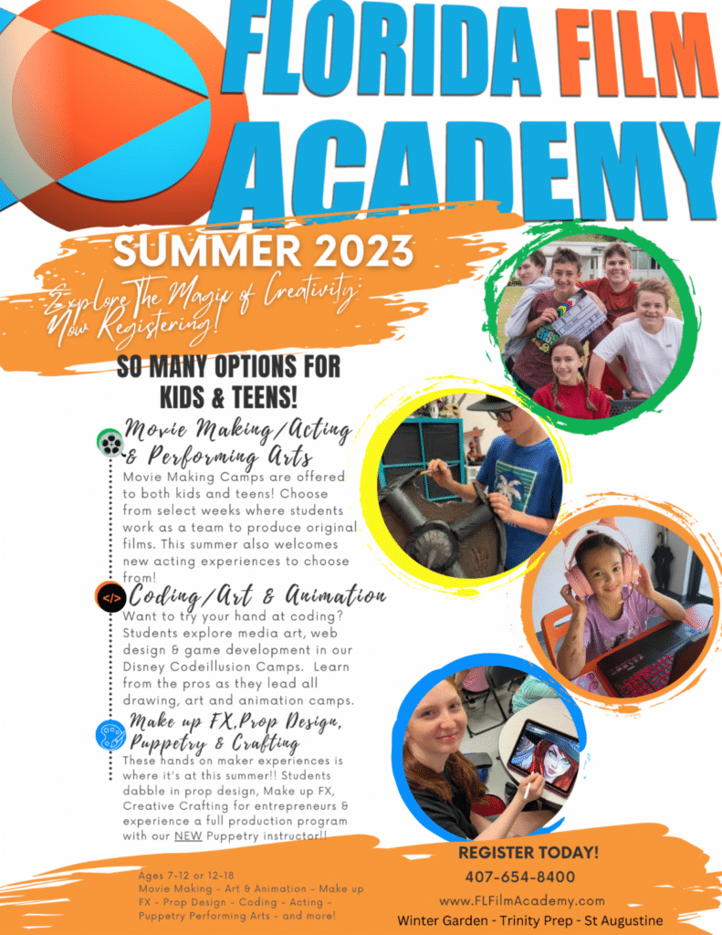 Florida Film Academy: Camps Now Open for Registration