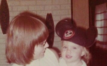 disney with mom 1974