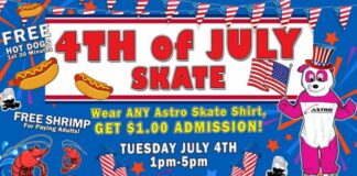 Astro Skate Fourth of July