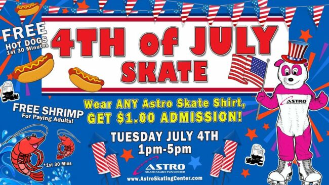 Astro Skate Fourth of July