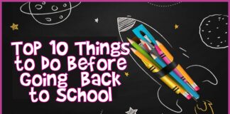 Top 10 Things Before Back to School