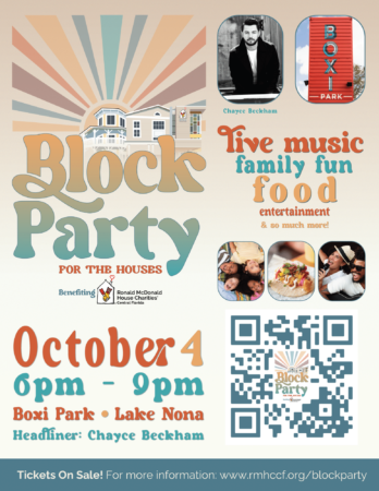 Block Party For The Houses Flyer