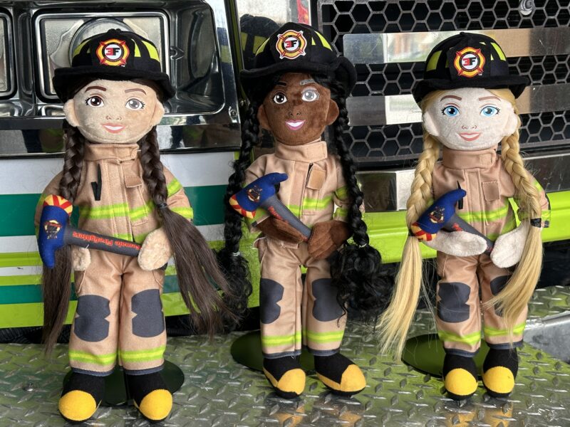 Female Firefighter Plush Dolls