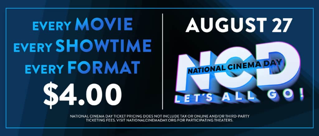 2023 National Cinema Day Brings $4 Movie Tickets