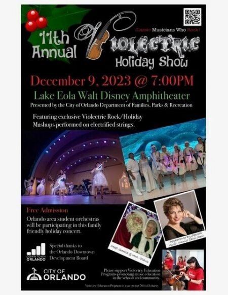 11th Annual Violectric Holiday Show @ Lake Eola Park 12 9 23