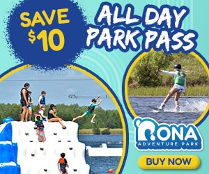 NONA $10 OFF All Day Park Pass 2024 Digital Ad 300x250