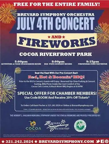 July of 4th BBQ and Symphony Under the Stars in Cocoa Beach Florida jpeg